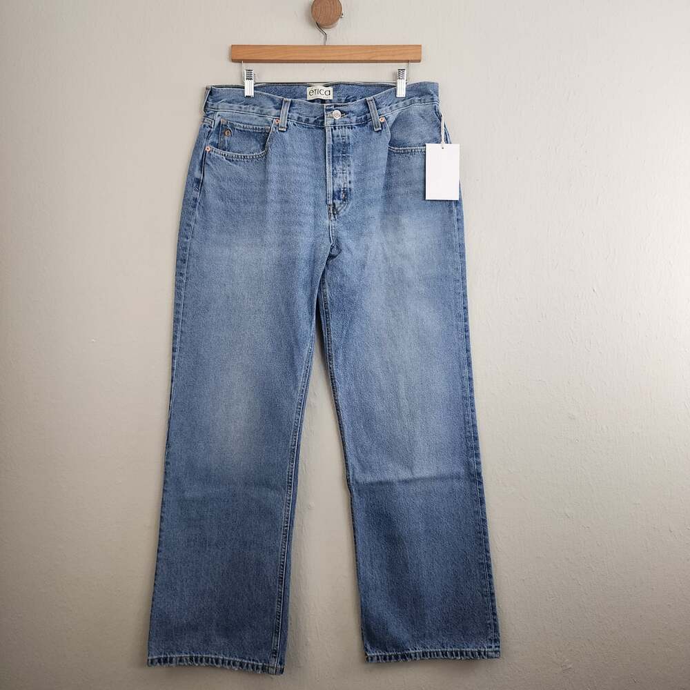 NWT Etica Amis Relaxed Bootcut Jeans in Atwater - Anthropologie - 32 - $258